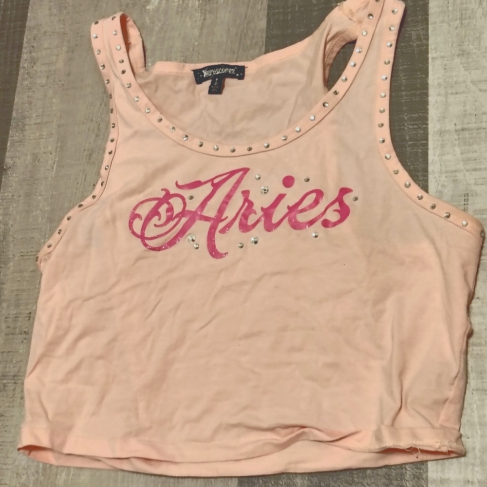 Dolls Kill Horoscope Pink Aries Tank Top